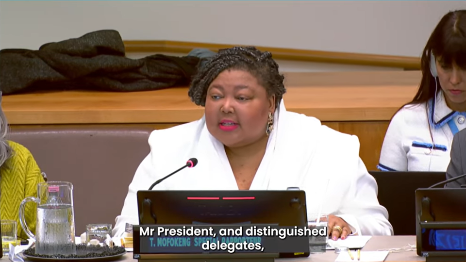 Special Rapporteur, Dr. Tlaleng Mofokeng