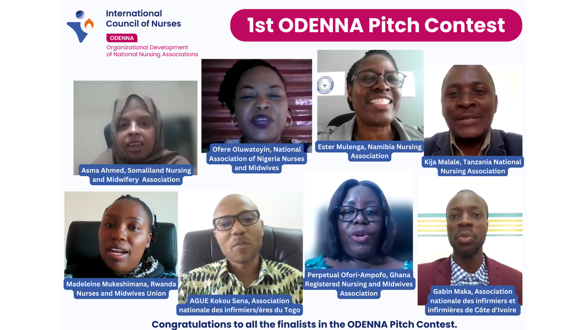 ODENNNA Pitch contest photo collage