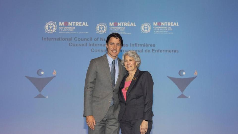 Justin Trudeau and Pamela Cipriano