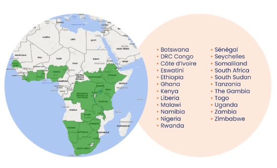 ODENNA Countries